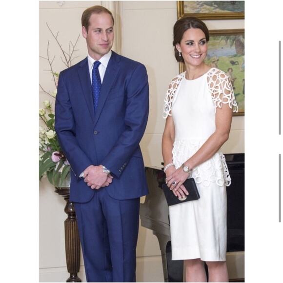 Lela Rose Circle Trim Sheath Dress Kate Middleton Size 6 - Picture 7 of 14